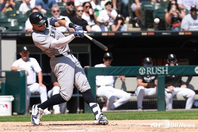 올 시즌 메이저리그 타율 1위에 올라 있는 뉴욕 양키스의 애런 저지. /AFPBBNews=뉴스1