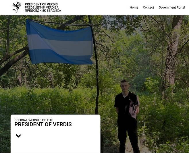 '베르디스 자유공화국 대통령' 대니얼 잭슨 [베르디스 자유공화국 대통령실 홈페이지 캡처. DB 및 재판매 금지]