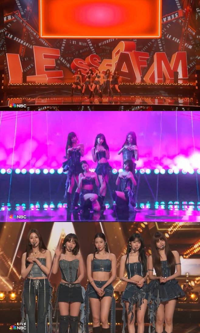 르세라핌, ‘아갓탤’서 떼창 터졌다 (제공: 쏘스뮤직)