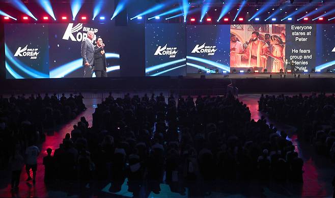 지난 6일 경기도 고양시 킨텍스에서 ‘빌드업 코리아 2025’ 행사가 열리고 있다. 윤운식 선임기자 yws@hani.co.kr