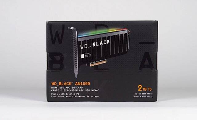 ▲ WD_BLACK AN1500 PCIe NVMe SSD