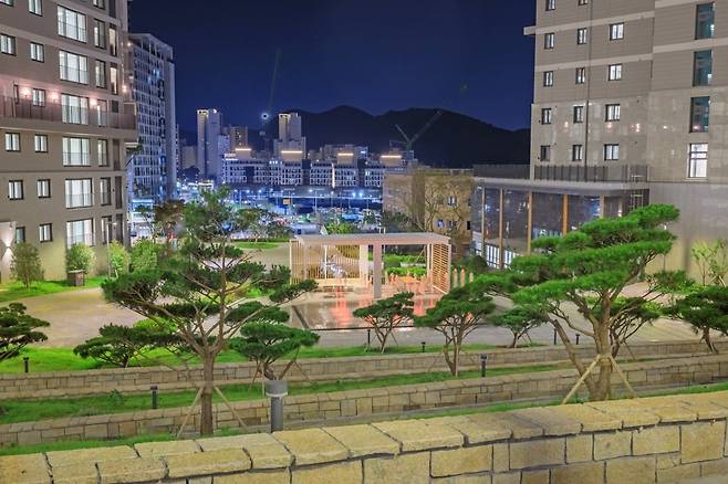 세종시 산울동 '세종자이더스타' 점등식 모습. 사진=GS건설