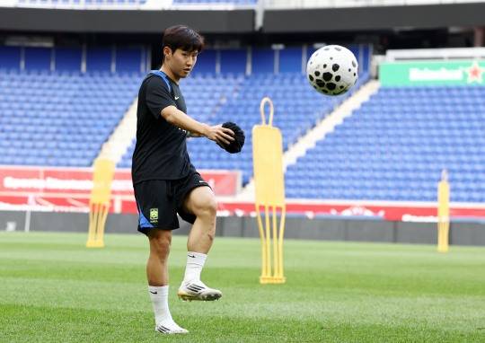 훈련하는 이강인. 사진(해리슨[미국 뉴저지주]=연합뉴스)