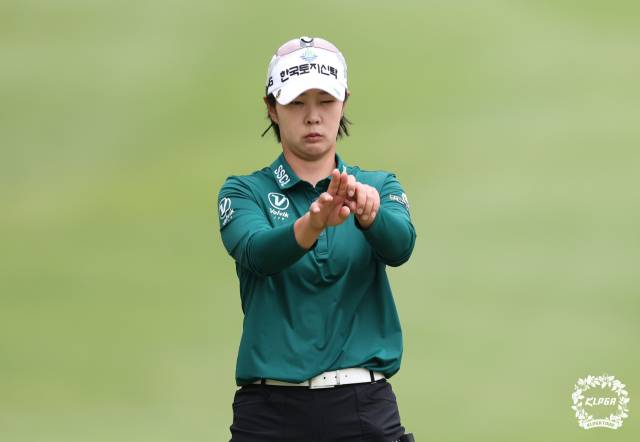 소니 JLPGA 챔피언십 1라운드에서 3오버파 75타를 친 박지영. 사진 제공=KLPGA