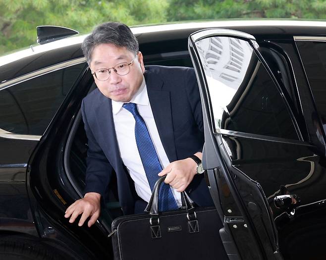 9월8일 노만석 검찰총장 직무대행이 대검찰청에 출근하고 있다. ⓒ연합뉴스