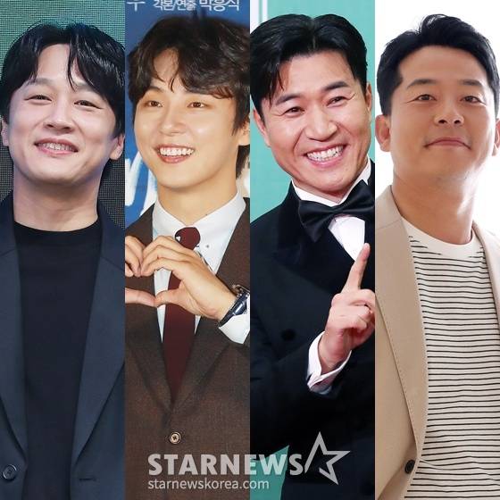 차태현(왼쪽부터), 윤시윤, 김종민, 김준호 /사진=스타뉴스