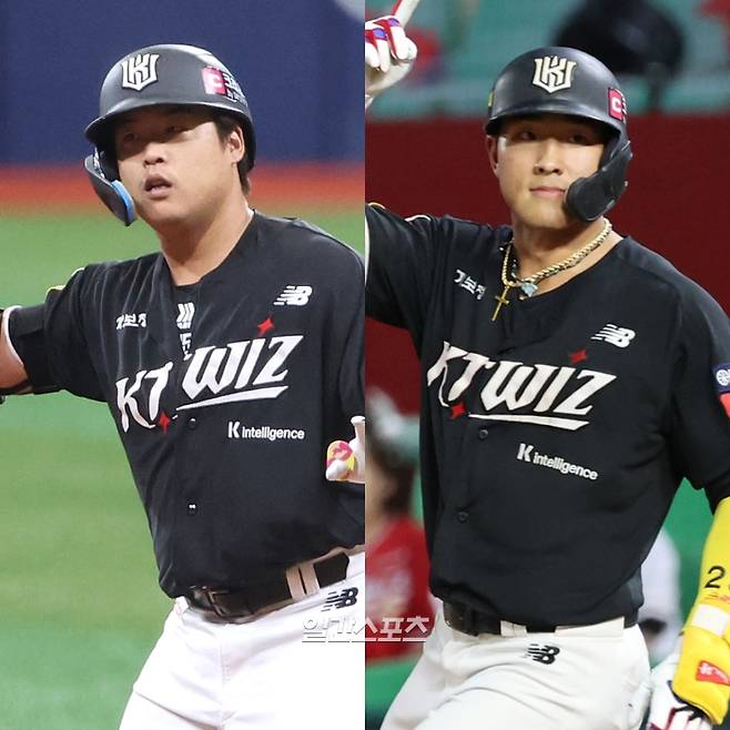 KT 강백호-안현민. IS 포토