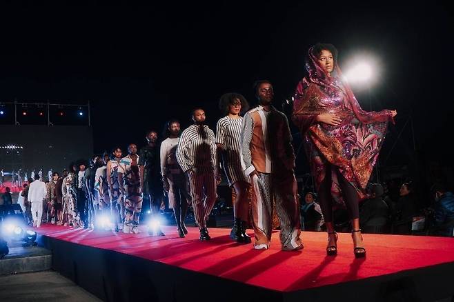 Models take to the catwalk at the fashion show during last year's Seoul Africa Festival (Africa Insight)