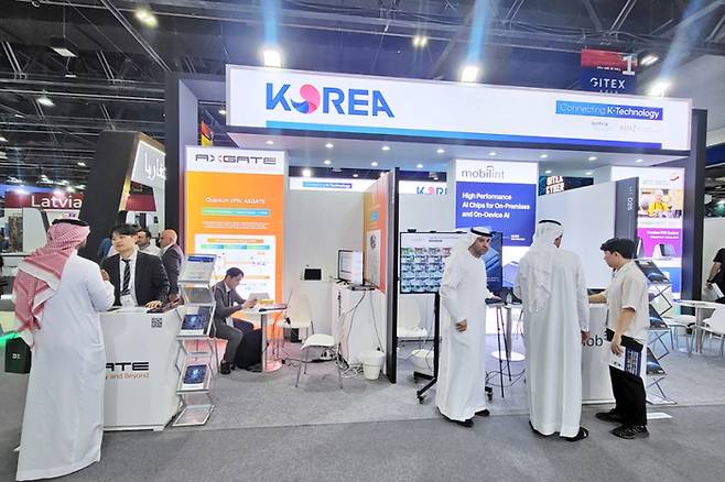 지난해 자이텍스 중동 전시회에 설치된 한국관의 모습  / 사진=GITEX