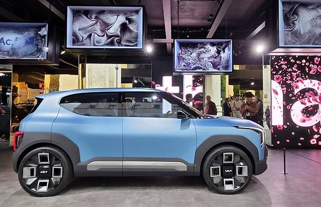 IAA 오픈 스페이스에 출품된 기아 콘셉트 EV2 [사진촬영=최기성 매경 디지털뉴스룸 기자/뮌헨]