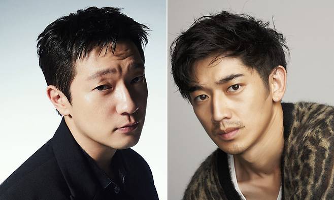 넷플릭스 시리즈 ‘로드’(가제)에 한·일 형사 역으로 출연하는 배우 손석구와&nbsp;나가야마 에이타. 넷플릭스·N’s 제공