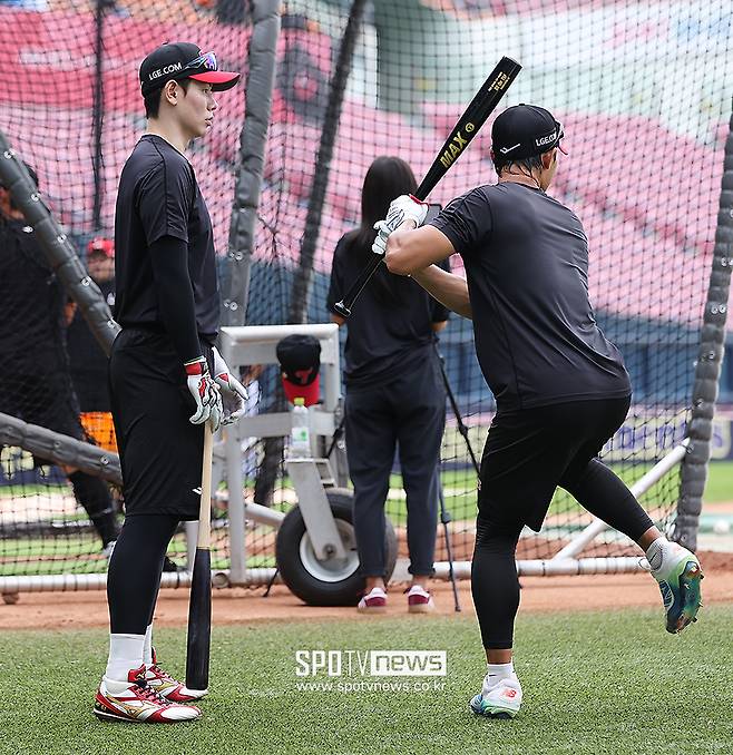 ▲ 홍창기 이영빈 ⓒ곽혜미 기자