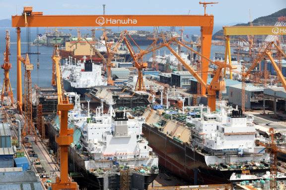 한화오션 거제조선소. 뉴스1