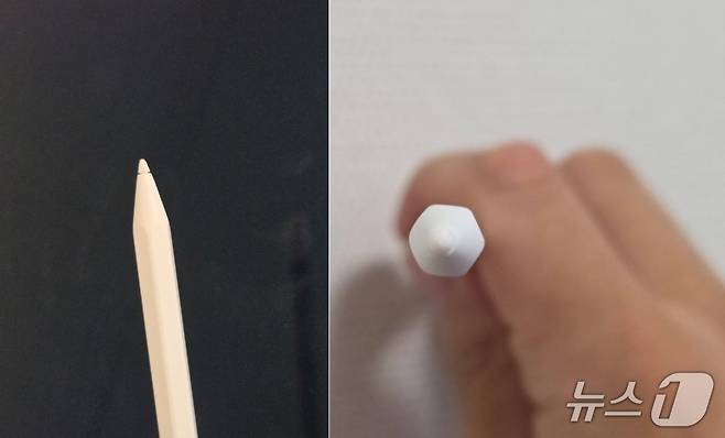 갤럭시탭S11 시리즈의 새로운 S펜. 연필과 같은 육각형 모양이다. 2025.09.12/뉴스1 ⓒNews1 김정현 기자