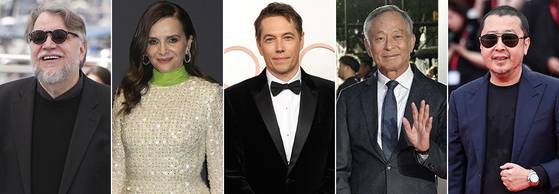 기예르모 델 토로, 줄리엣 비노슈, 션베이커, 두기봉, 지아장커(왼쪽부터)