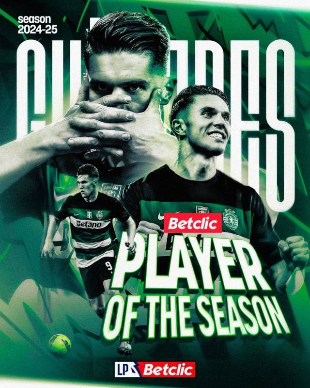 요케레스는 최근 2024-25 프리메이라리가 올해의 선수로 선정됐다. 2023-24시즌에 이어 2회 연속 수상이다. 사진=리가 포르투갈 SNS