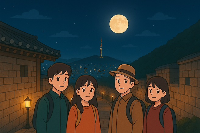 챗 GPT로 생성한 낙산공원 방문 이미지. [양수빈 OP]