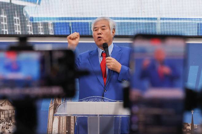 사랑제일교회 원로목사 전광훈씨. 연합뉴스