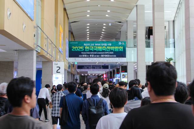 11일 ‘2025 한국국제축산박람회(KISTOCK 2025)’가 한창인 대구 엑스코(EXCO) 서관