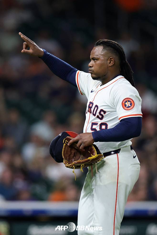 휴스턴 애스트로스 선발 투수 프램버 발데스. /AFPBBNews=뉴스1