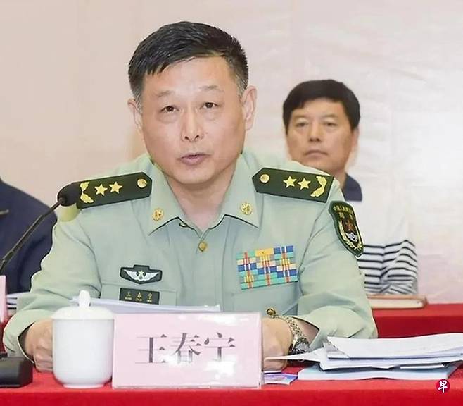 왕춘닝 중국 인민무장경찰부대 사령관 [출처: 연합조보]