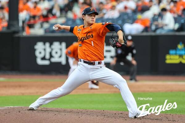 아쉬웠던 문동주의 피칭(사진=한화)