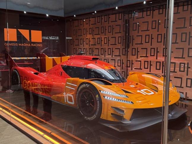 GMR-001 하이퍼카 실차 디자인./사진=백유진 기자 byj@