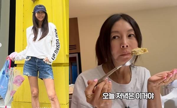 여전히 늘씬한 황신혜가 다이어트에 좋은 바나나빵을 추천했다. [사진=황신혜 SNS, 유튜브]