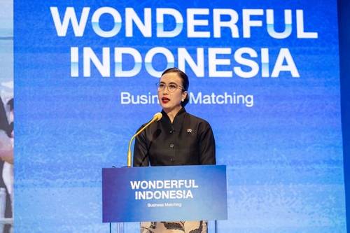 기조연설을 한 위디얀티 푸트리 와르다나 인도네시아 관광부 장관