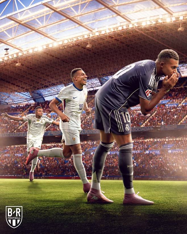 음바페가 2025~26시즌 개막 후 소속팀과 대표팀에서 소화한 6경기에서 6골을 몰아쳤다. 사진=블리처리포트 SNS