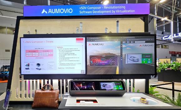 아우모비오-아마존의 vSDV 플랫폼 시연. [사진=정구민 국민대 교수]