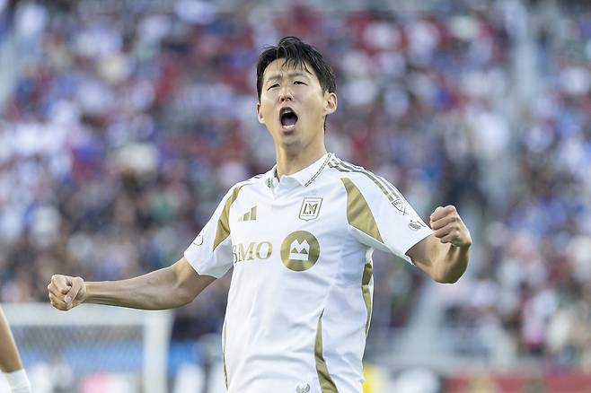 산호세전에서 시즌 2호골을 터트린 미국 메이저리그사커 LAFC 손흥민. [로이터=연합뉴스]
