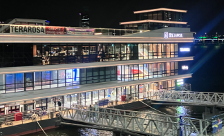 한강버스 잠실선착장의 야경. <제공=서울시>