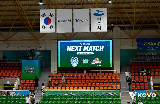 14일 예정대로 진행되는 KOVO컵 남자부 경기. 한국배구연맹