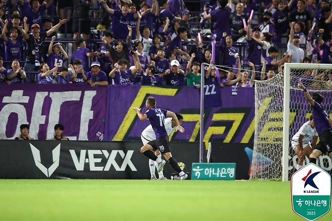 안양 유키치의 골 세리머니 | 프로축구연맹 제공