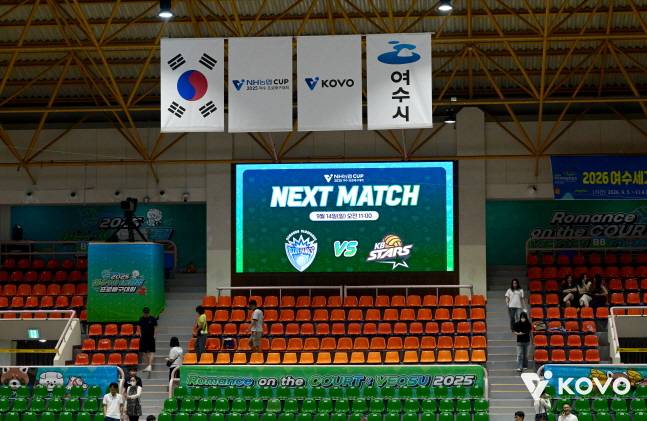 14일로 연기가 발표됐던 KOVO컵 삼성화재와 KB손해보험의 경기. /사진=KOVO 제공