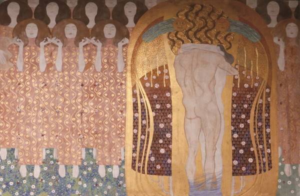 클림트, 베토벤 프리즈, 부분 [그림 | 위키피디아]