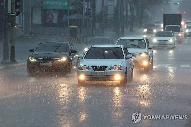 비 내리는 제주 [연합뉴스 자료사진]