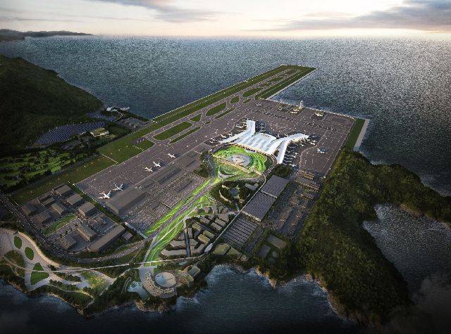 가덕신공항 조감도. 부산일보DB