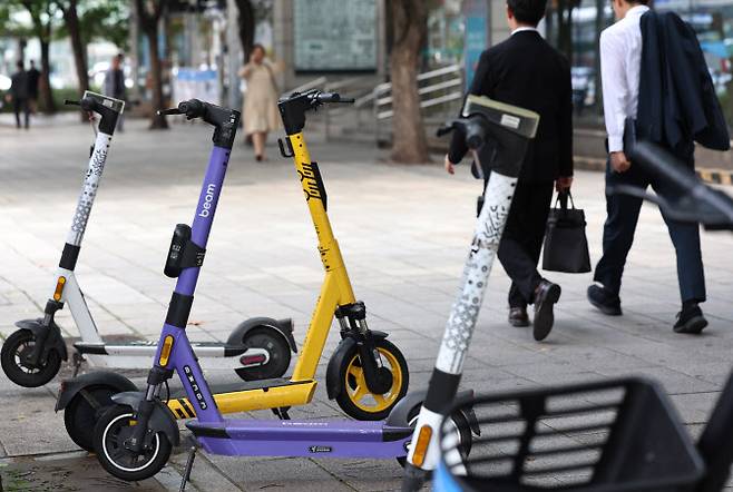 공유 전동킥보드 (사진=뉴시스)