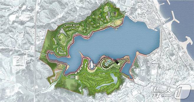 속초 영랑호 관광단지 조감도.(용역사 제공, 재판매 및 DB 금지)