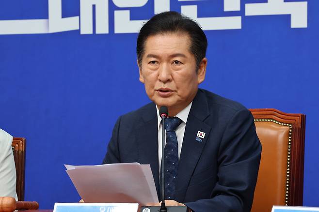 더불어민주당 정청래 대표. /남강호 기자