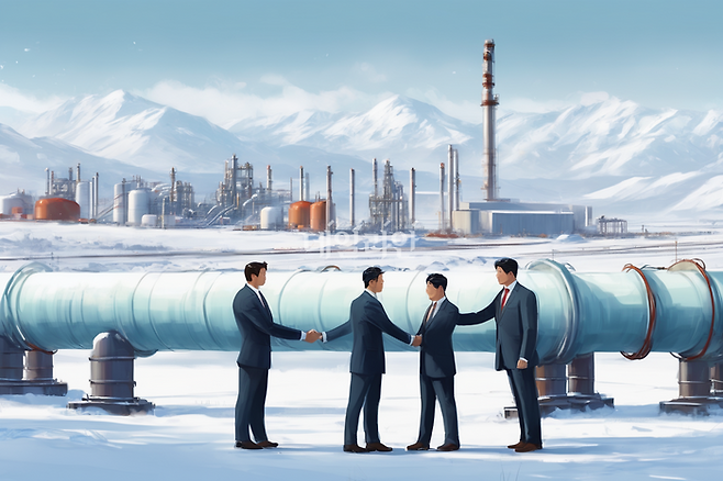 트럼프 행정부가 주도하는 알래스카 액화천연가스(LNG) 프로젝트가 본격화하고 있다.ⓒ데일리안 AI 삽화 이미지