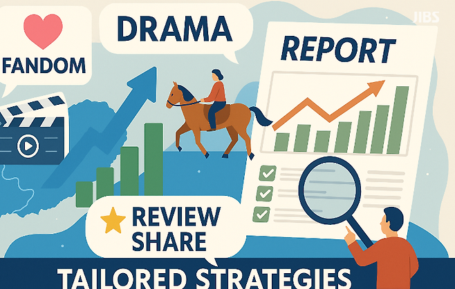 팬덤과 드라마, 리뷰와 공유가 제주 관광의 좌표를 다시 그려내는 과정을 상징적으로 담은 이미지.