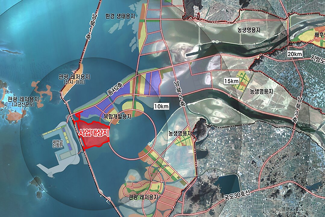 새만금 수변도시 위치도. 새만금개발공사 제공