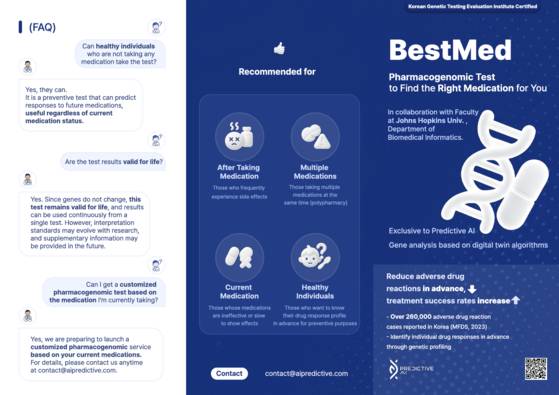 A brochure for Predictive AI’s flagship product, BestMed [PREDICTIVE AI]
