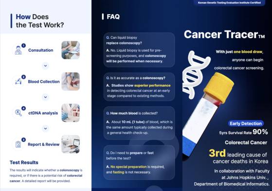 A brochure for Predictive AI’s flagship product, Cancer Tracer [PREDICTIVE AI]