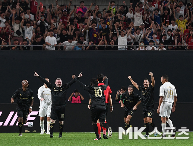 FC스피어 웨인 루니의 선제골! 하지만 실드 유나이티드에 연달아 실점하며 뼈아픈 결과를 맞았다. 사진(서울 상암)=천정환 기자