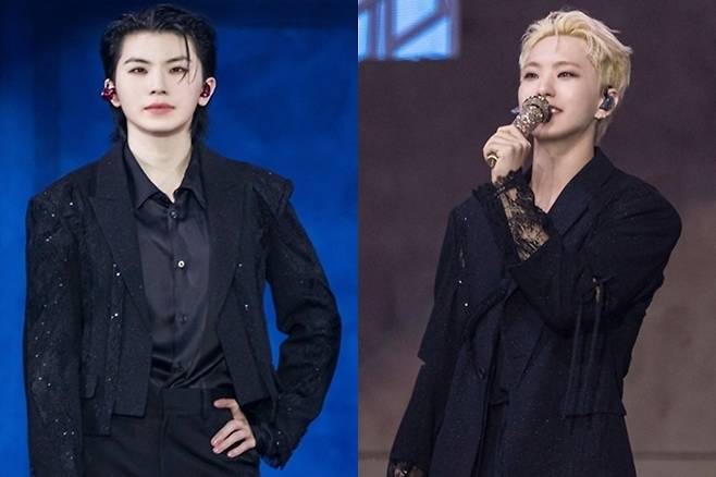 왼쪽부터 세븐틴 우지, 호시. 세븐틴 공식 페이스북