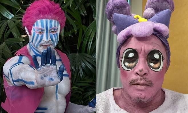 추성훈이 고퀄리티 코스프레로 네티즌들에게 웃음을 안겼다. 추성훈 SNS 캡처